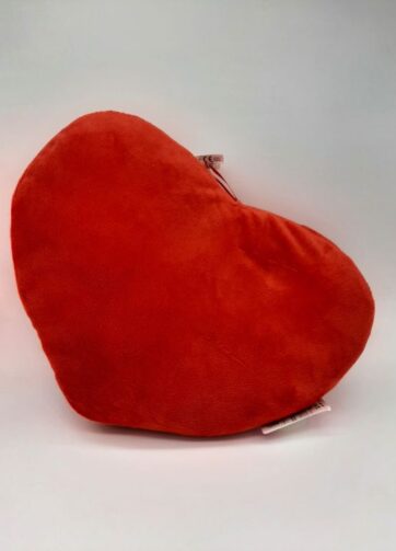 Cuore rosso peluche