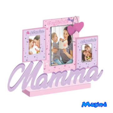 Cornice Portafoto Tripla Dedica Festa Della Mamma
