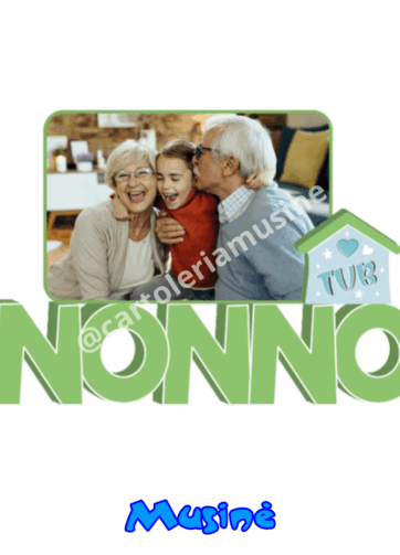 Cornice Portafoto 3D Nonno