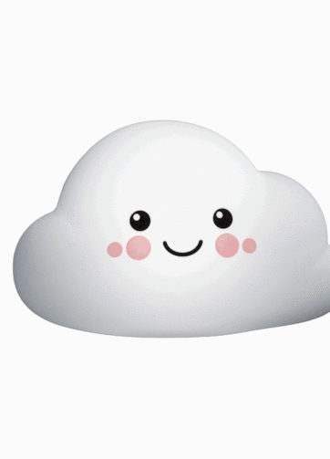 INNOGIO LUCE NOTTURNA DA PARETE IN SILICONE GIOCLOUD GIO-130