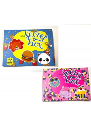 Secret box con lucchetto- TintaUnita Zoo Kids