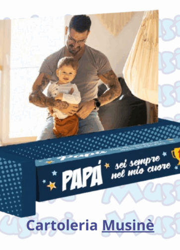 Cornice con dedica rotante al Papà