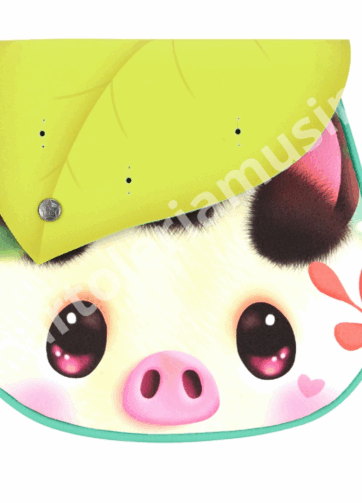 Tracolla Piggy Pig Santoro Italia Bangoberry 2024 | Pratica e Super Originale