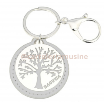 PORTACHIAVI ALBERO DELLA VITA BAGUTTA BIANCO