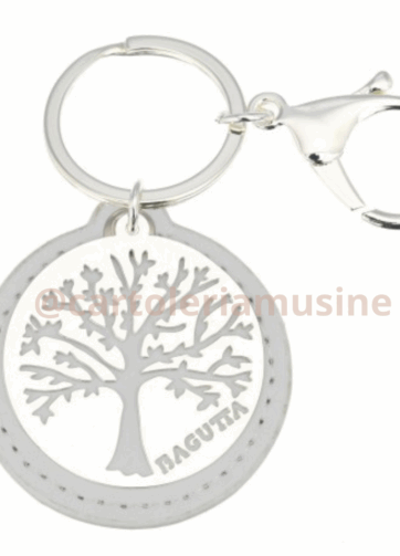 PORTACHIAVI ALBERO DELLA VITA BAGUTTA BIANCO
