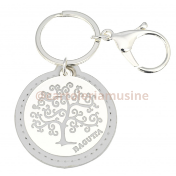PORTACHIAVI ALBERO DELLA VITA BAGUTTA BIANCO
