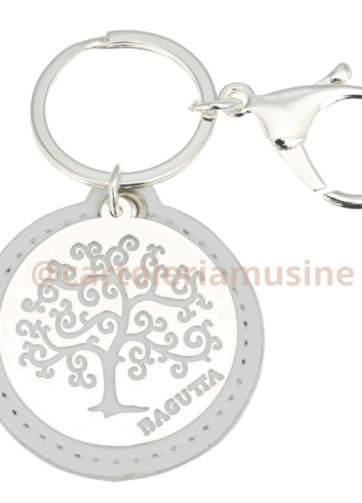 PORTACHIAVI ALBERO DELLA VITA BAGUTTA BIANCO