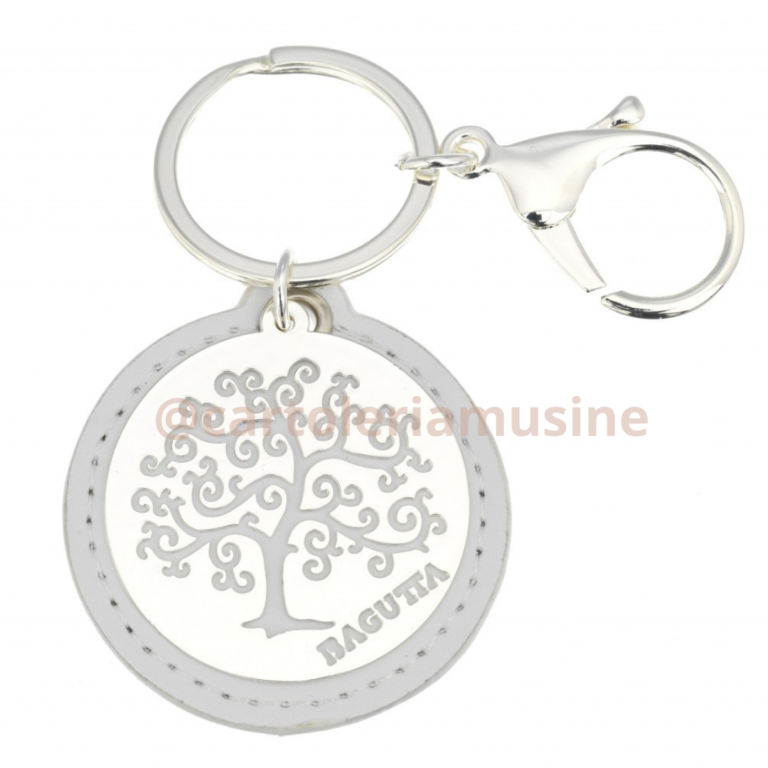 PORTACHIAVI ALBERO DELLA VITA BAGUTTA BIANCO
