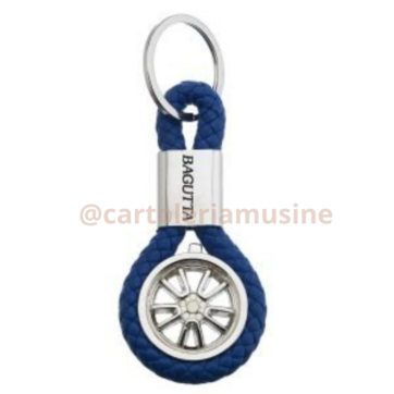 PORTACHIAVI RUOTA BAGUTTA BLU