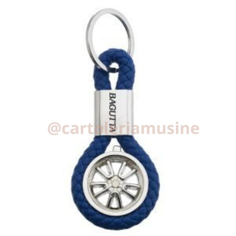 PORTACHIAVI RUOTA BAGUTTA BLU