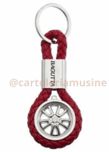 PORTACHIAVI RUOTA BAGUTTA ROSSO