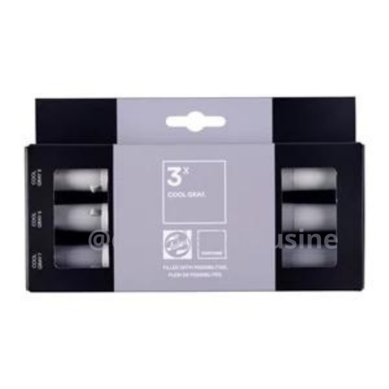 Talens Pennarelli doppia punta Pantone Set di pennarelli  3 colori grigio freddo- cool gray