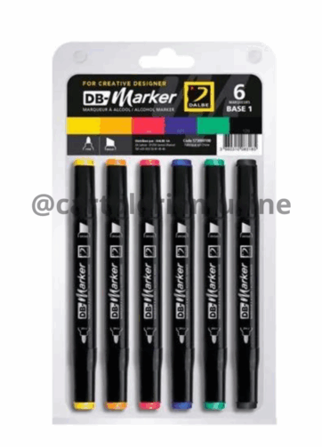 Pennarello ad alcool - set 6 tonalità BASE 1 - DM MARKER