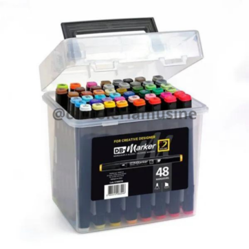 Scatola in plastica da 48 Tonalità: DM MARKER