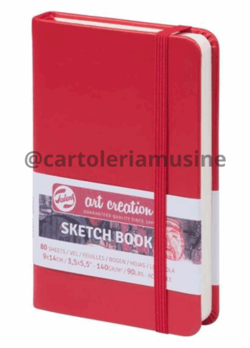 Sketch Book Rosso A4 21x29,7 cm – 80 Fogli 110 g | Album da Disegno Professionale