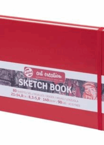 Blocco per schizzi Art Creation 21x14,8 cm Rosso | Sketchbook da Disegno