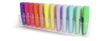 TINTAUNITA- EVIDENZIATORE DESKSET DA 12 PEZZI, PALETTE