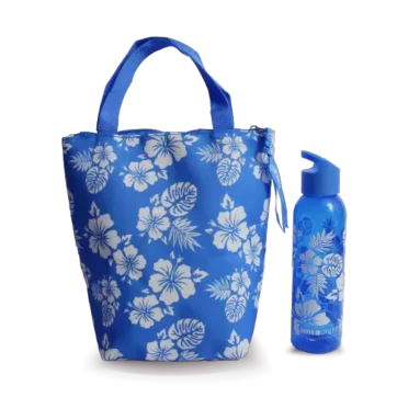 Gift Set borsa termica e borraccia TintaUnita Vintage | Idea Regalo Originale