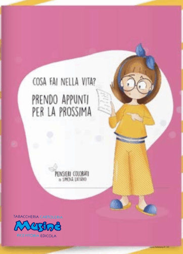 NOTEBOOK A5-   PENSIERI COLORATI - COSA FAI NELLA VITA? PRENDO APPUNTI PER LA PROSSIMA.