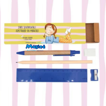 KIT CANCELLERIA   PENSIERI COLORATI - STATO SENTIMENTALE...ASPETTANDO UN MIRACOLO