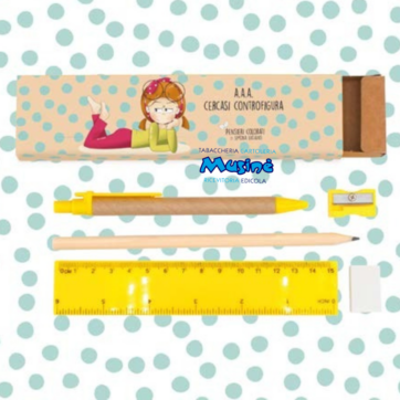 KIT CANCELLERIA   PENSIERI COLORATI -  NON E' CHE VI FACCIO LO SGUARDO SENSUALE...