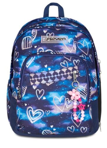 Il Trolley Seven Jack 3 Ruote Detach Gloomy Heart 2025 è resistente, capiente e versatile. Perfetto per la scuola con stile e massima comodità.