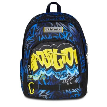 Lo Zaino Seven Dual Hidden Spot Boy 2025 è resistente, ergonomico e super capiente. Perfetto per ragazzi che vogliono praticità, comfort e stile a scuola.