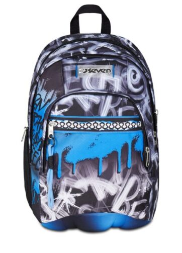 Lo Zaino Seven Dual Quick Graffiti Boy 2025 è resistente, capiente e dal design urban. Perfetto per ragazzi di scuola elementare e media.