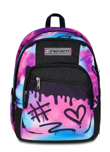 Scopri lo Zaino Seven Dual Detach Sprint Paint Girl 2025: ergonomico, resistente e capiente. Perfetto per la scuola elementare e media.