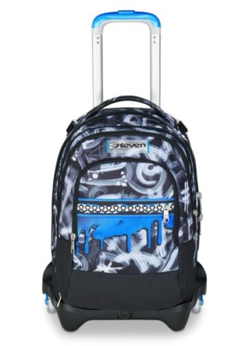 Scopri il Trolley Seven Jack 3 Ruote Detach QUICK GRAFFITI BOY 2025: pratico, resistente e dal design urban. Ideale per affrontare la scuola con stile e comodità.