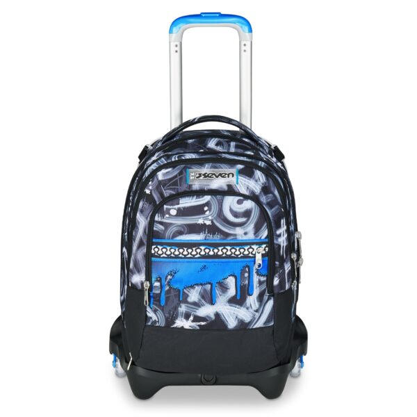 Scopri il Trolley Seven Jack 3 Ruote Detach QUICK GRAFFITI BOY 2025: pratico, resistente e dal design urban. Ideale per affrontare la scuola con stile e comodità.