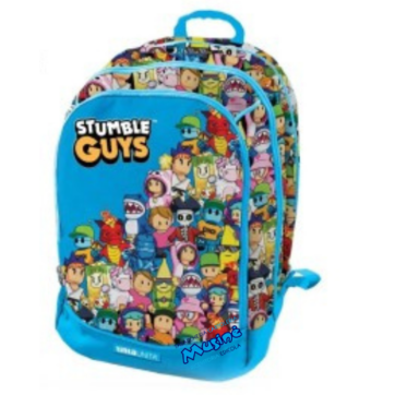 Zaino Croooos TintaUnita – Stumble Guys 2025, Colore Azzurro