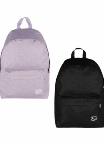 ZAINO Americano Scuola shiny tech -nero-2025- 2026