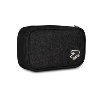 Seven Astuccio Portapenne Round Plus BIG – Shiny Tech Glitter Nero