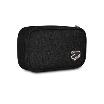 Seven Astuccio Portapenne Round Plus BIG – Shiny Tech Glitter Nero 1 Seven Astuccio Portapenne Round Plus BIG – Shiny Tech Glitter Nero