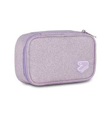 Seven Astuccio Portapenne Round Plus BIG – Shiny Tech Glitter Lilla 2025 | Nuova Collezione