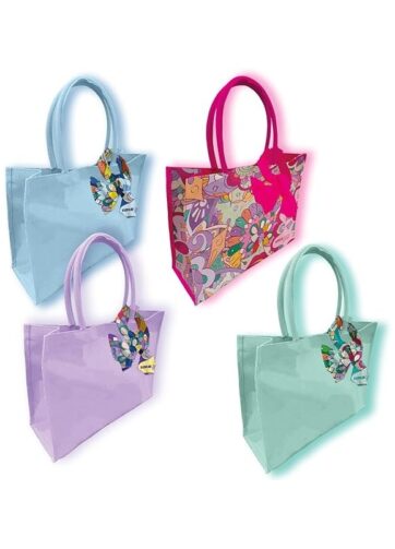 Shopping Bag + Foulard TintaUnita Vintage 2025 borsa mare grande in cotone